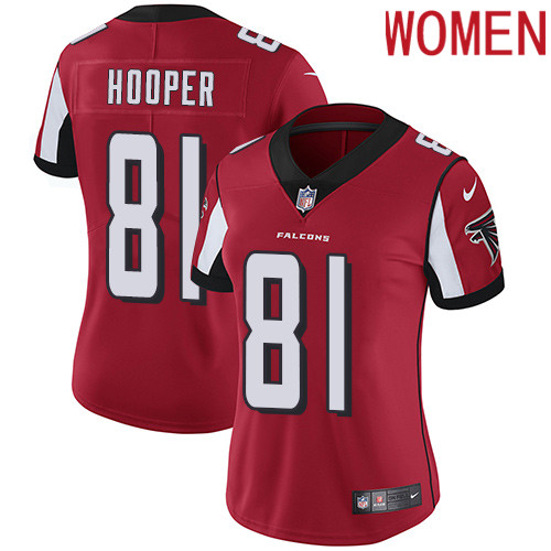 2019 Women Atlanta Falcons #81 Hooper red Nike Vapor Untouchable Limited NFL Jersey->new york jets->NFL Jersey